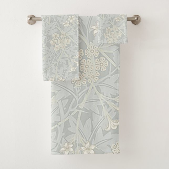 Conjunto De Toalhas William Morris Faded Jasmine Towels (Insitu)