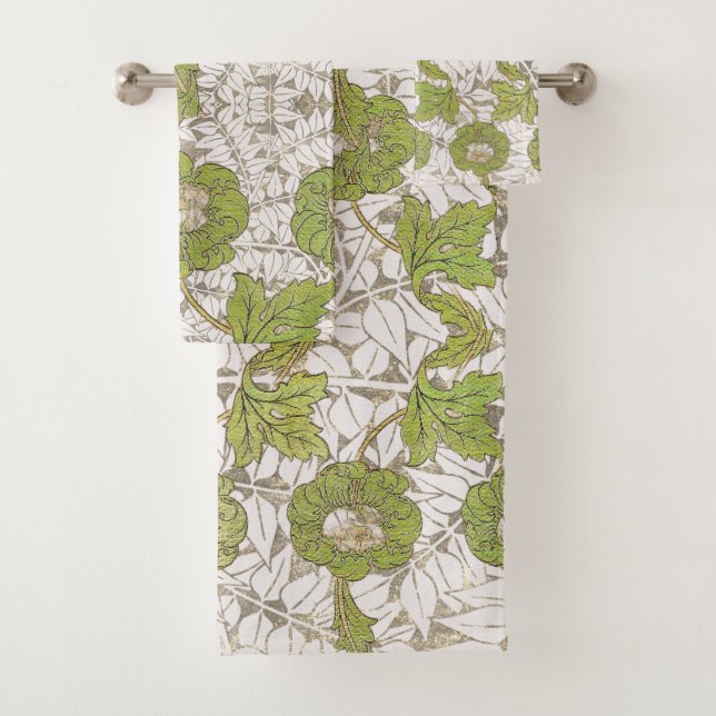 Conjunto De Toalhas William Morris Garden Mix Botanical (Insitu)