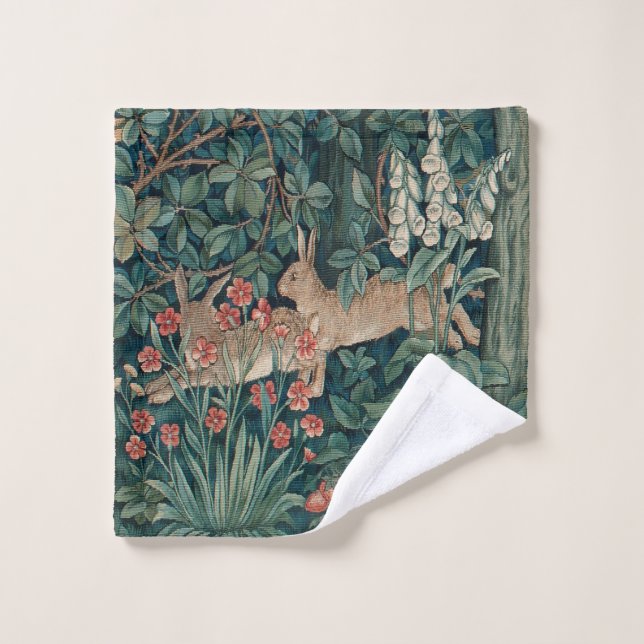 Conjunto De Toalhas William Morris Greenery Bath Towel Set (Pano de lavar)
