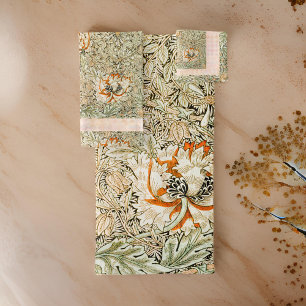 Conjunto De Toalhas William * Morris Honeysuckle Vintage Botanical