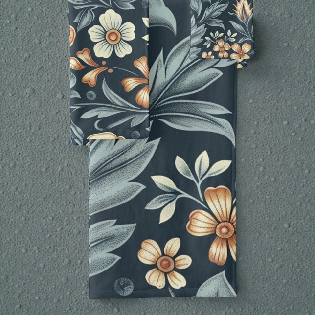 Conjunto De Toalhas William Morris Inspired Botanical Style Pattern (Criador carregado)