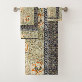 Conjunto De Toalhas William * Morris Lily Lea |