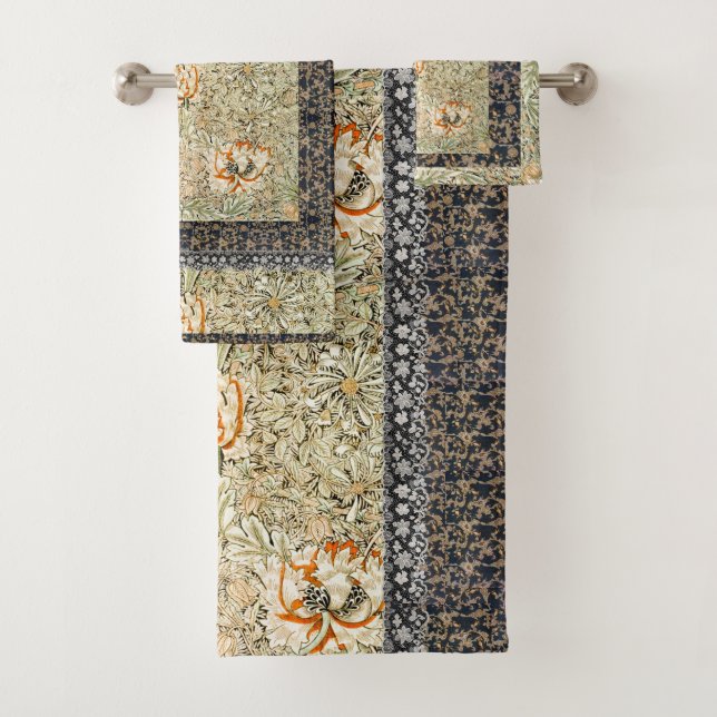 Conjunto De Toalhas William * Morris Lily Lea | (Insitu)