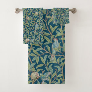 Conjunto De Toalhas William Morris "Pássaro e Romã"