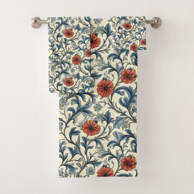Conjunto De Toalhas William Morris Pattern (Insitu)