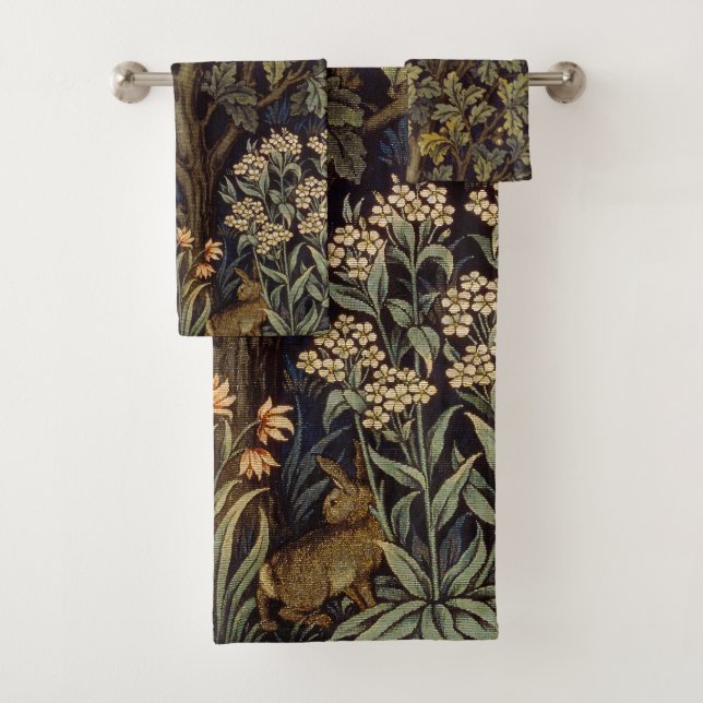 Conjunto De Toalhas William Morris - Pheasant Bird Tree Botanical (Insitu)