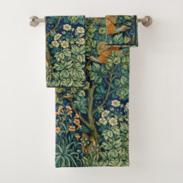 Conjunto De Toalhas William * Morris Phesant Bird