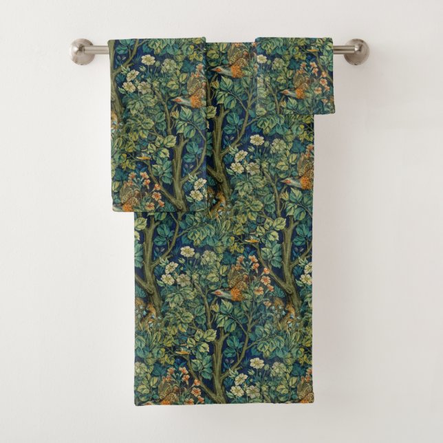 Conjunto De Toalhas William * Morris Phesant Forest (Insitu)