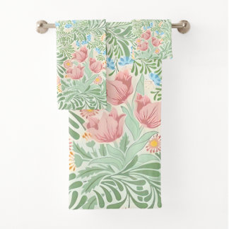 Conjunto De Toalhas William Morris Primavera Floral, Jardim Inglês