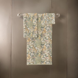 Conjunto De Toalhas William * Morris Rabbit Wolf Peacock deixa Towel