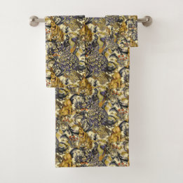 Conjunto De Toalhas William * Morris Rabbit Wolf Peacock Towel
