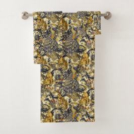 Conjunto De Toalhas William * Morris Rabbit Wolf Peacock Towel