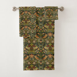 Conjunto De Toalhas William Morris sobre o ladrão de morangos