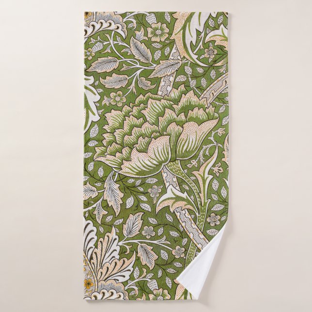 Conjunto De Toalhas William Morris Windrush Padrão Floral Clássico (Toalha de Banho)