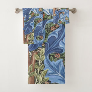 Conjunto De Toalhas William Morris Woodpecker Tapeçaria Vintage Floral