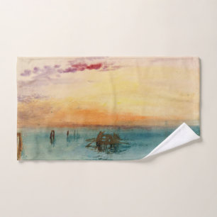 Conjunto De Toalhas William Turner - A laguna perto de Veneza no Sunse