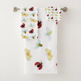 Conjunto De Toalhas Wing-Nutz™_Fluttering Buddies_sweet & insetos