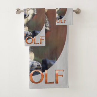 Conjunto De Toalhas Wolf Lovers