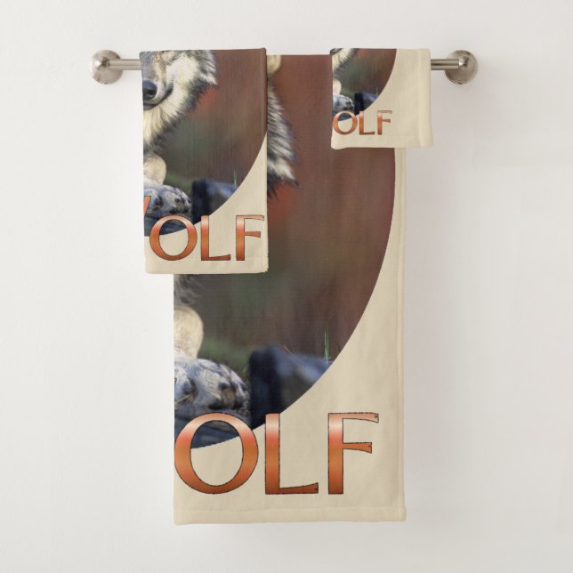 Conjunto De Toalhas Wolf Lovers (Insitu)