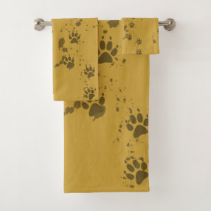 Conjunto De Toalhas Wolf Tracks