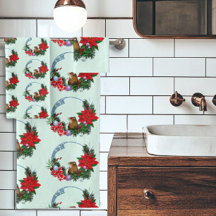 Conjunto De Toalhas Wreath do rato de Natal