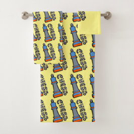 Conjunto De Toalhas xadrez