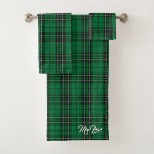 Conjunto De Toalhas Xadrez de Tartan escocesa da caça de MacLean do