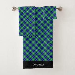 Conjunto De Toalhas Xadrez Douglas Clan Tartan Padrão Escocês