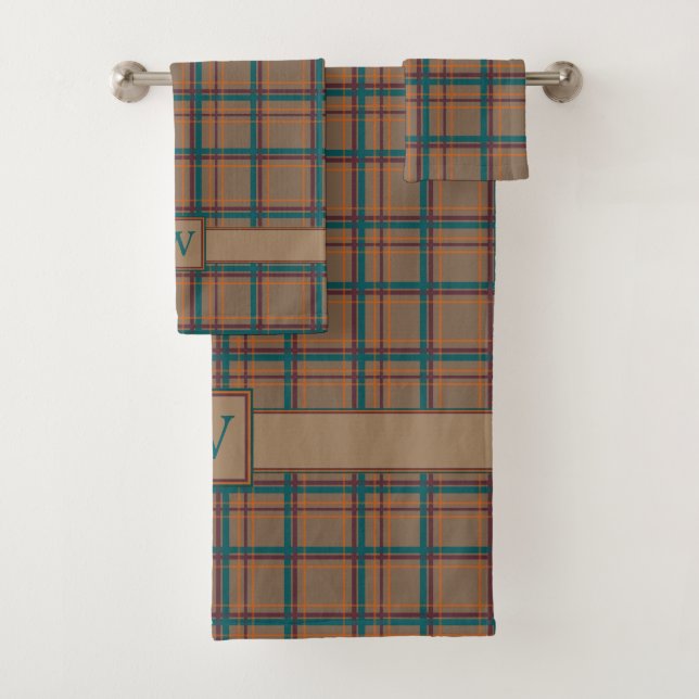 Conjunto de Toalhas Xadrez Outono Chic (Insitu)