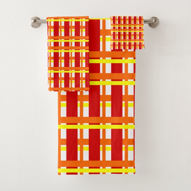 Conjunto De Toalhas Xadrez quente (Insitu)
