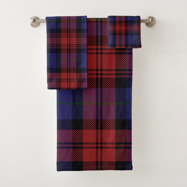 Conjunto De Toalhas Xadrez Rústico Elegante Tartan (Insitu)