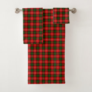 Conjunto De Toalhas Xadrez verde tartan tartan do MacKintosh