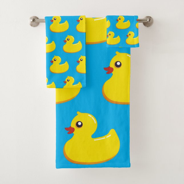 Conjunto De Toalhas yellow rubber duck pattern  (Insitu)