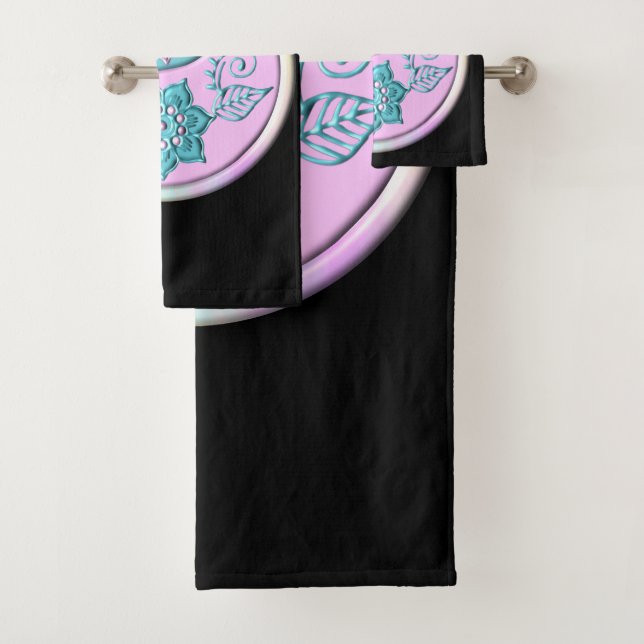 Conjunto De Toalhas Yin Yang Pastel (Insitu)
