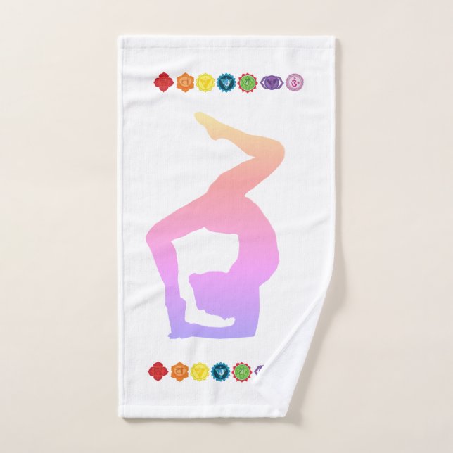 Conjunto De Toalhas Yoga Chakras (Toalha de mão)