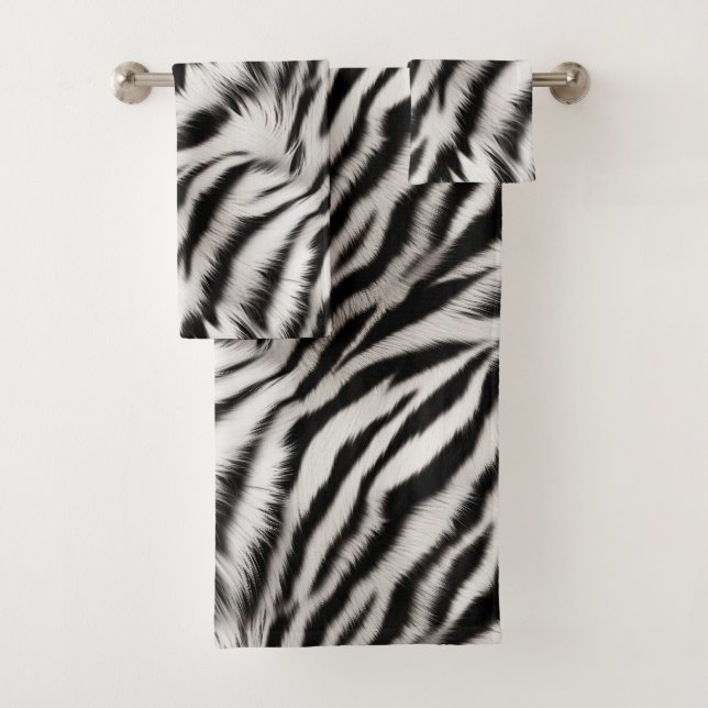 Conjunto De Toalhas Zebra Animal Pele (Insitu)