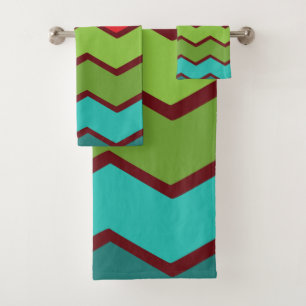Conjunto De Toalhas Zigzag 1970