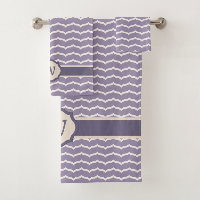 Conjunto de toalhas Zigzag floridas (Insitu)