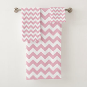 Conjunto De Toalhas Zigzag Rosa, Chevron Rosa, Padrão Zigzag, Chevron