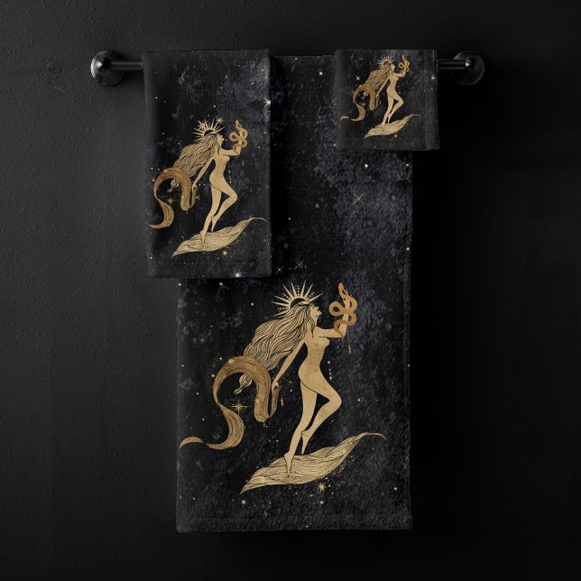 Conjunto De Toalhas Zodiac Goddese | Astrologia por Virgem Cósmica Dou (Criador carregado)
