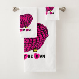 Conjunto De Toalhas Zodiac Toalha, Ano Zodíaco, Rosa Engraçado Chinês