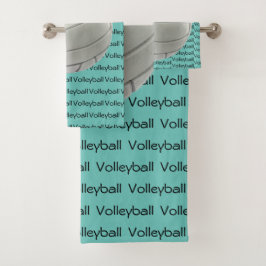 Conjunto de Torres de Design de texto de Voleibol