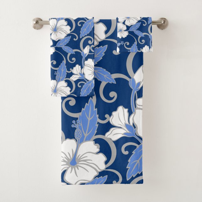 CONJUNTO DE TOWEL DE BANHO (AZUL) SONHO POLINÊESIA (Insitu)