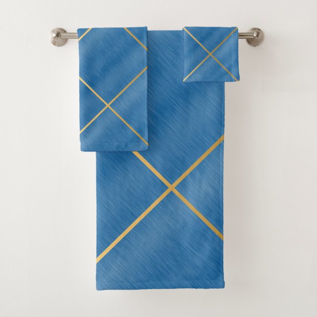 CONJUNTO DE TOWEL DE DESIGN AZUL DE ROYAL (Insitu)