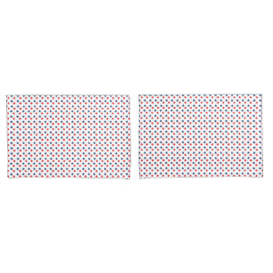 Conjunto de Travesseiros de Estrelas Vermelhas e A