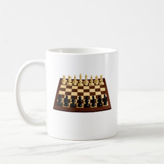 Conjunto de Xadrez 3D Caneca de Café – Desenho de