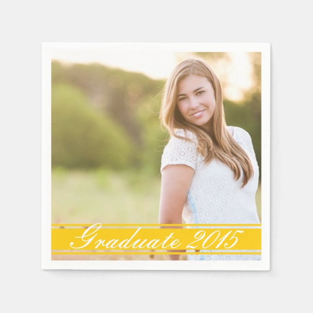 Conjunto Dourado de guardanapos de papel Festa de  (Frente)