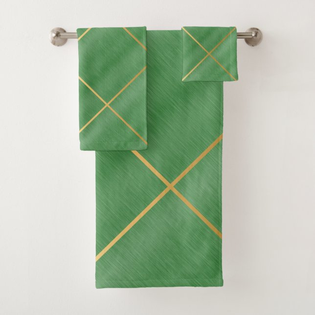 CONJUNTO DOURADO DE TOWEL DO BANHO DE DESIGN DE TE (Insitu)