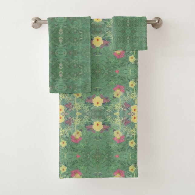 Conjunto Floral Verde de Bandeja (Insitu)