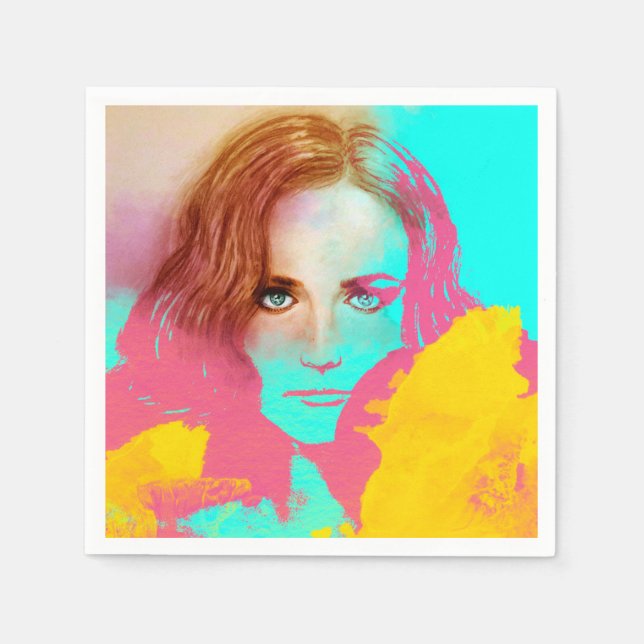 Conjunto ilustrado de guardanapos - Intenso (Frente)